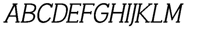 Smilant Light Slant Font UPPERCASE