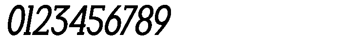 Smilant Medium Condensed Slant Font OTHER CHARS