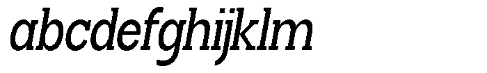 Smilant Medium Condensed Slant FONT