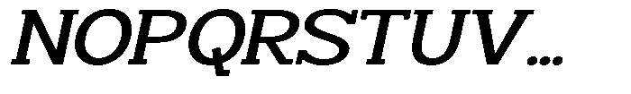 Smilant Medium Expanded Slant Font UPPERCASE