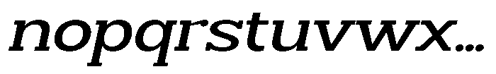 Smilant Medium Expanded Slant Font LOWERCASE