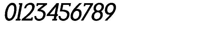 Smilant Medium Semi Condensed Slant Font OTHER CHARS