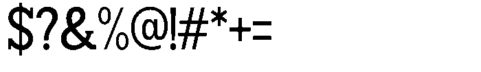 Smilant Medium Semi Condensed Font OTHER CHARS