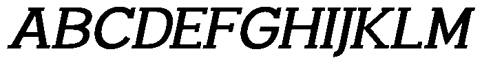 Smilant Medium Semi Expanded Slant Font UPPERCASE
