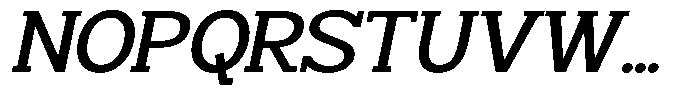 Smilant Medium Semi Expanded Slant Font UPPERCASE