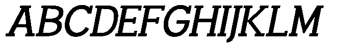 Smilant Medium Slant Font UPPERCASE