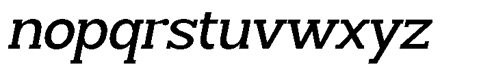 Smilant Medium Slant Font LOWERCASE