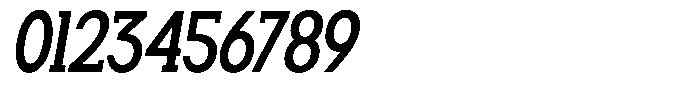 Smilant Semi Bold Condensed Slant Font OTHER CHARS