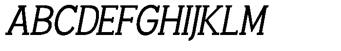 Smilant Semi Condensed Slant Font UPPERCASE