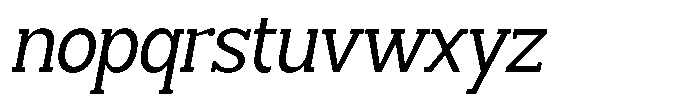 Smilant Semi Condensed Slant Font LOWERCASE