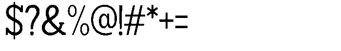 Smilant Semi Condensed Font OTHER CHARS