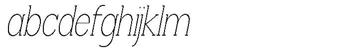 Smilant Thin Condensed Slant FONT