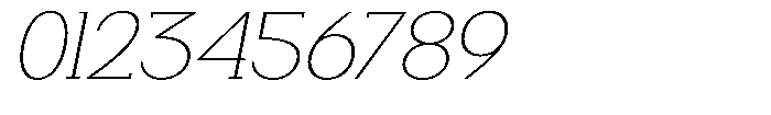 Smilant Thin Expanded Slant Font OTHER CHARS