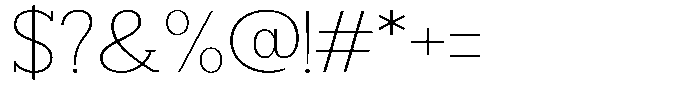 Smilant Thin Expanded Font OTHER CHARS