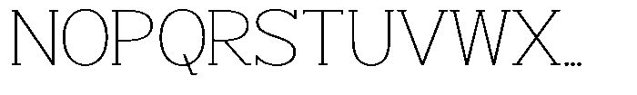 Smilant Thin Expanded Font UPPERCASE
