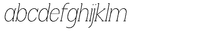 Smilant Thin Semi Condensed Slant FONT