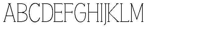 Smilant Thin Semi Condensed Font UPPERCASE