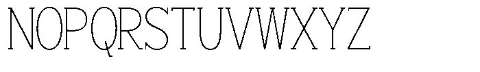 Smilant Thin Semi Condensed Font UPPERCASE