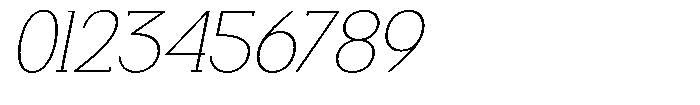 Smilant Thin Semi Expanded Slant Font OTHER CHARS