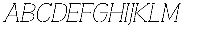 Smilant Thin Semi Expanded Slant Font UPPERCASE