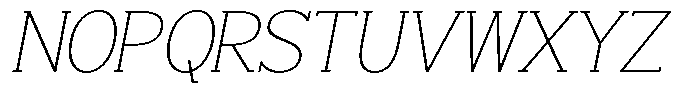 Smilant Thin Semi Expanded Slant Font UPPERCASE