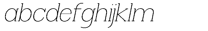 Smilant Thin Semi Expanded Slant FONT