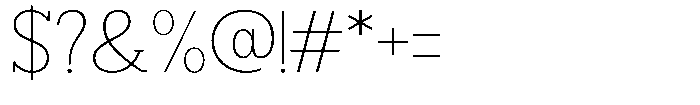 Smilant Thin Semi Expanded Font OTHER CHARS