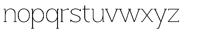 Smilant Thin Semi Expanded Font LOWERCASE
