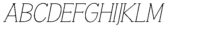 Smilant Thin Slant Font UPPERCASE