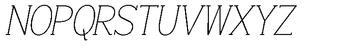 Smilant Thin Slant Font UPPERCASE