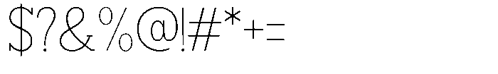 Smilant Thin Font OTHER CHARS