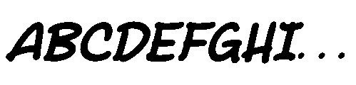 Smile Hug Italic Font UPPERCASE