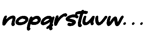 Smile Hug Italic Font LOWERCASE