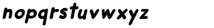 Smiling Cat Italic Font LOWERCASE