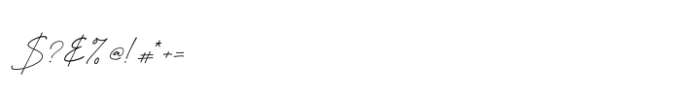 Smith Signature Font OTHER CHARS