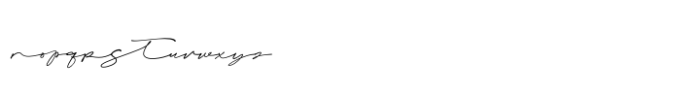 Smith Signature Font LOWERCASE