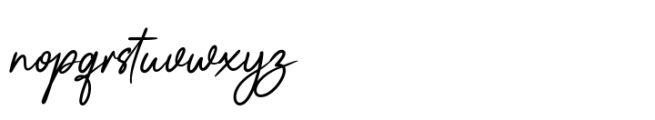 Smithe Signature Regular Font LOWERCASE