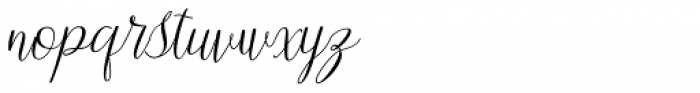 Smithens Villa script Italic Font LOWERCASE