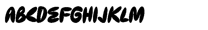 Smockey Font UPPERCASE