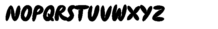 Smockey Font UPPERCASE