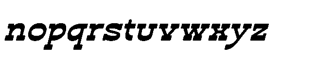 Smoke Grand Italic Font LOWERCASE