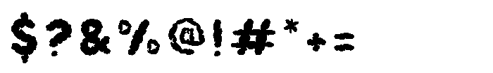 Smoky Glare Cut Font OTHER CHARS