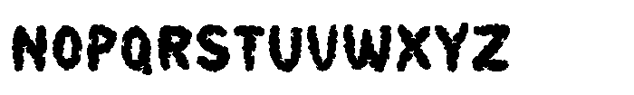Smoky Glare Cut Font LOWERCASE