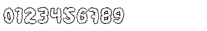 Smoky Glare Outline Font OTHER CHARS