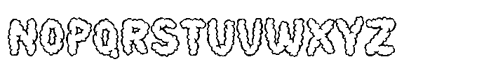 Smoky Glare Outline Font UPPERCASE