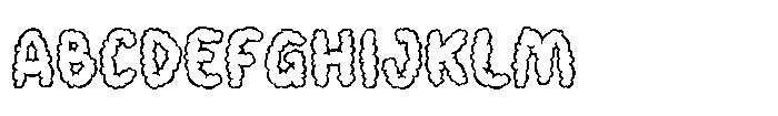 Smoky Glare Outline FONT