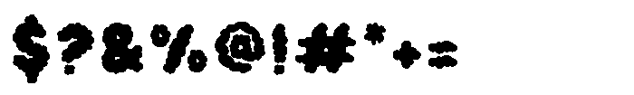 Smoky Glare Regular Font OTHER CHARS