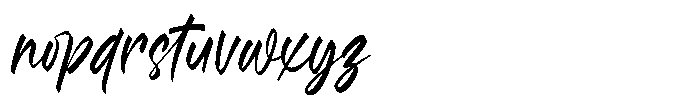 Smoky Hand Italic Font LOWERCASE