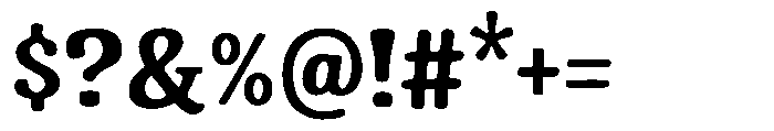 Smoothica height Font OTHER CHARS