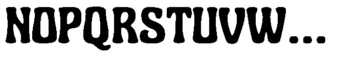 Smoothica height Font UPPERCASE